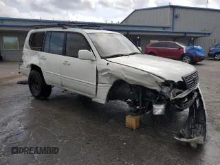 2001 Lexus LX 470 with VIN JTJHT00W913507524, listed as a Copart auction lot 51601785 with 171,779 mi miles and Salvage Title. Bid and sale history available at carsss.com. Image 4.