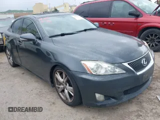 2009 Lexus IS 350 with VIN JTHBE262092017184, listed as a IAAI auction lot 41935277 with 203,920 mi miles and . Bid and sale history available at DreamBid. Image 1.