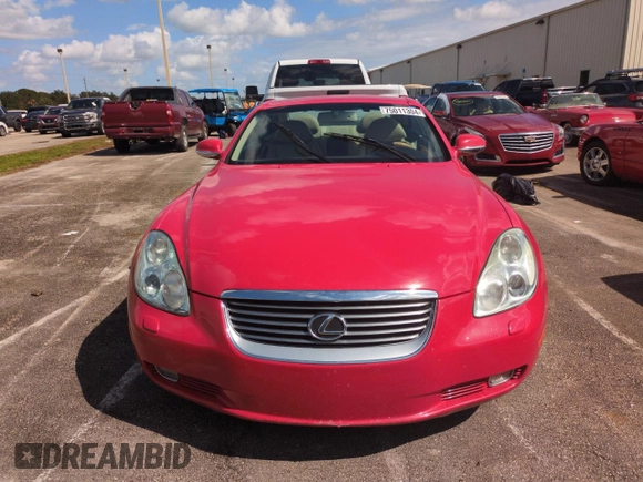 2002 Lexus SC with VIN JTHFN48Y420031783, listed as a Copart auction lot 75011304 with Not Provided miles and Salvage Title. Bid and sale history available at carsss.com. Image 5.