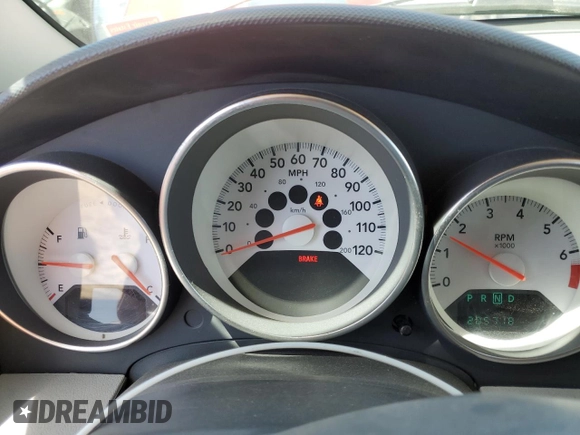 2007 Dodge Caliber SXT z VIN 1B3HB48B97D287353, wystawiony jako Copart lot #56952655 z przebiegiem 205 718 mil mil oraz Szkoda całkowita • Salvage title. Historia ofert i sprzedaży dostępna na DreamBid. Obrazek 9.