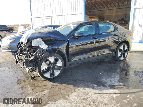 2023 Polestar 2 with VIN YSMED3KA2PL130280, listed as a Copart auction lot 48635505 with 38,174 mi miles and Salvage Title. Bid and sale history available at carsss.com. Image 1.