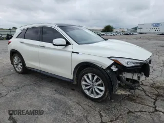 2019 Infiniti QX50 Luxe z VIN 3PCAJ5M32KF119188, wystawiony jako Copart lot #59585655 z przebiegiem 104 987 mil mil oraz Szkoda całkowita • Salvage title. Historia ofert i sprzedaży dostępna na DreamBid. Obrazek 4.
