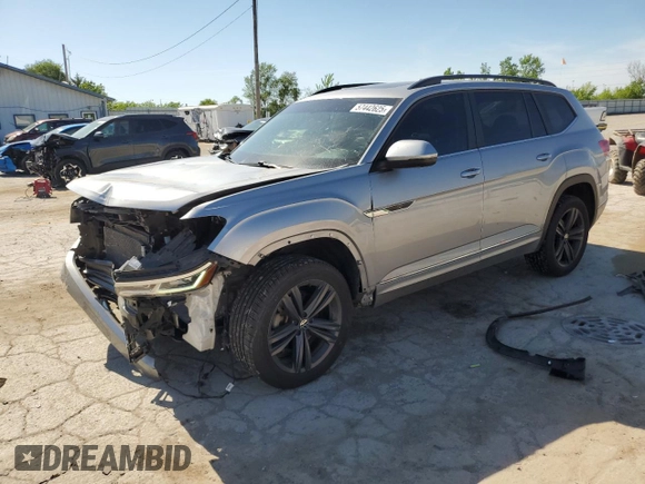 2021 Volkswagen Atlas SE with VIN 1V2RR2CA9MC524540, listed as a Copart auction lot 57442625 with 94,820 mi miles and Salvage title. Bid and sale history available at DreamBid. Image 1.