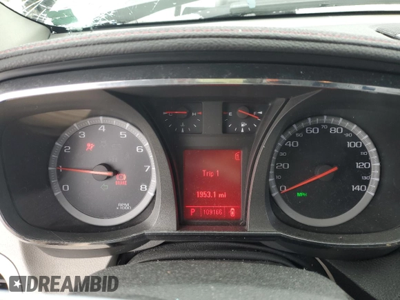 2011 GMC Terrain SLT-2 with VIN 2CTFLXE51B6229722, listed as a Copart auction lot 45777265 with 109,166 mi miles and Salvage Title. Bid and sale history available at carsss.com. Image 9.
