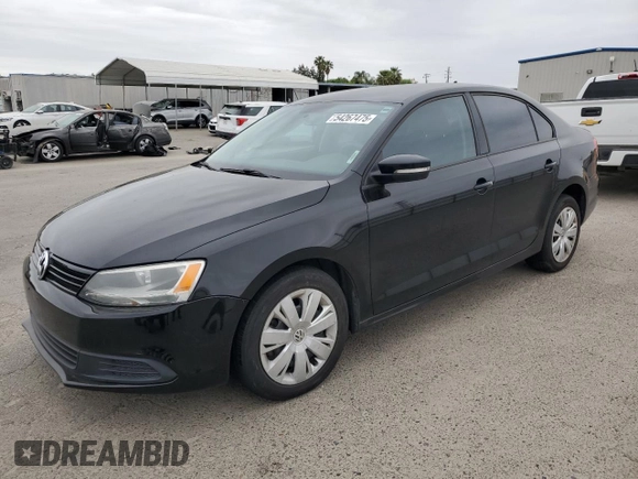 2014 Volkswagen Jetta SE with VIN 3VWD17AJ2EM381057, listed as a Copart auction lot 54267475 with 187,770 mi miles and Salvage title. Bid and sale history available at DreamBid. Image 1.