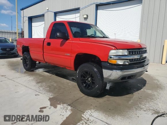 2002 Chevrolet Silverado 1500 LS with VIN 1GCEK14V52Z252823, listed as a Copart auction lot 52438145 with 219,028 mi miles and Salvage Title. Bid and sale history available at DreamBid. Image 4.