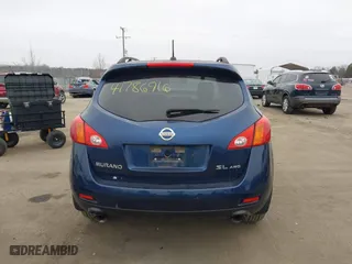 2009 Nissan Murano SL with VIN JN8AZ18W79W160626, listed as a IAAI auction lot 41786916 with 211,448 mi miles. Bid and sale history available at carsss.com. Image 17.
