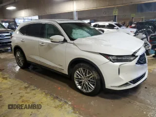 2023 Acura MDX w/Advance Package with VIN 5J8YE1H82PL024699, listed as a Copart auction lot 88757235 with 0 mi miles and Salvage Title. Bid and sale history available at carsss.com. Image 4.