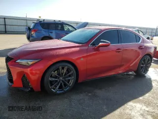 2024 Lexus IS with VIN JTHBA1D29R5130655, listed as a Copart auction lot 87588325 with 6,664 mi miles and Salvage Title. Bid and sale history available at carsss.com. Image 1.