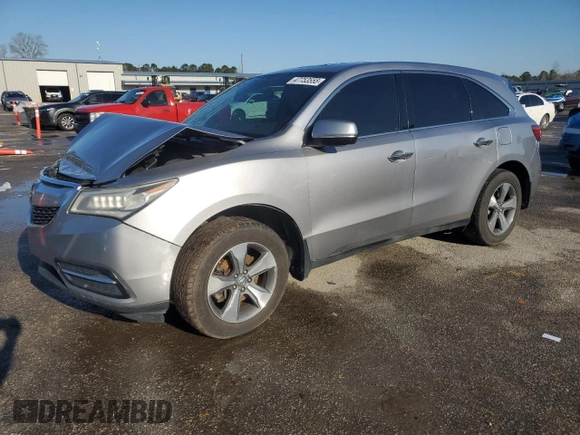 2016 Acura MDX with VIN 5FRYD3H26GB019418, listed as a Copart auction lot 47753555 with 136,957 mi miles and Salvage Title. Bid and sale history available at carsss.com. Image 1.