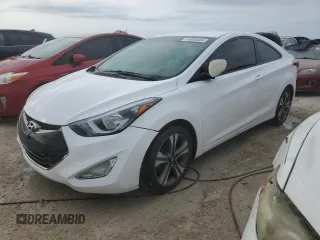 2014 Hyundai Elantra Coupe with VIN KMHDH6AH6EU024333, listed as a Copart auction lot 74605544 with 116,447 mi miles and Salvage Title. Bid and sale history available at carsss.com. Image 1.