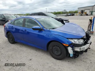 2018 Honda Civic LX with VIN 2HGFC2F57JH604661, listed as a Copart auction lot 56489085 with 71,744 mi miles and Salvage Title. Bid and sale history available at DreamBid. Image 4.