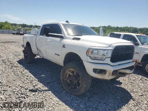 2019 Ram 2500 Lone Star with VIN 3C6UR5DL2KG607614, listed as a Copart auction lot 57792065 with 100,838 mi miles and Salvage title. Bid and sale history available at DreamBid. Image 4.
