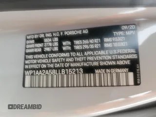 2020 Porsche Macan z VIN WP1AA2A58LLB15213, wystawiony jako Copart lot #51792865 z przebiegiem 26 990 mil mil oraz Szkoda całkowita • Salvage title. Historia ofert i sprzedaży dostępna na DreamBid. Obrazek 13.