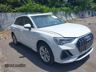 2021 Audi Q3 S line Premium Plus with VIN WA1EECF32M1047731, listed as a IAAI auction lot 39714835 with 15,939 mi miles and . Bid and sale history available at DreamBid. Image 1.