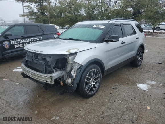 2016 Ford Explorer Sport with VIN 1FM5K8GT5GGC89162, listed as a Copart auction lot 44734365 with 170,985 mi miles and Salvage Title. Bid and sale history available at carsss.com. Image 1.