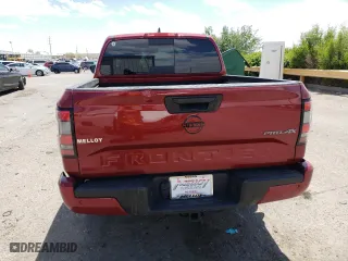 2023 Nissan Frontier PRO-4X with VIN 1N6ED1EK2PN618618, listed as a Copart auction lot 57197604 with 25,362 mi miles and Salvage Title. Bid and sale history available at carsss.com. Image 6.