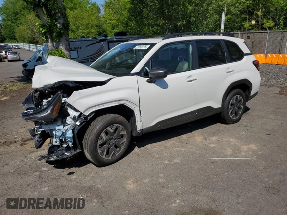 2025 Subaru Forester Premium with VIN JF2SLDBC0SH500311, listed as a Copart auction lot 55269395 with 508 mi miles and Salvage title. Bid and sale history available at DreamBid. Image 1.