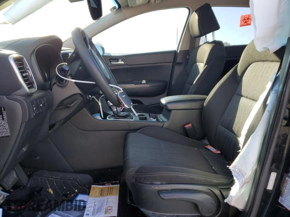 2021 Kia Sportage LX with VIN KNDPMCAC5M7845064, listed as a Copart auction lot 47319165 with 90,896 mi miles and Salvage Title. Bid and sale history available at carsss.com. Image 7.