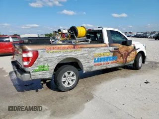 2023 Ford F-150 XL with VIN 1FTMF1CB6PKE64993, listed as a Copart auction lot 56198495 with 41,376 mi miles and Salvage title. Bid and sale history available at DreamBid. Image 3.