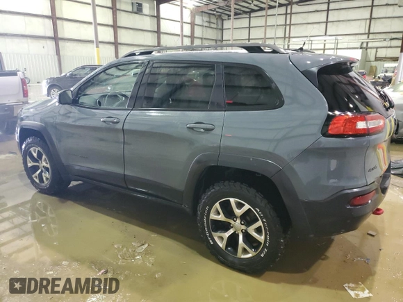 2015 Jeep Cherokee Trailhawk z VIN 1C4PJMBB0FW634397, wystawiony jako Copart lot #45812515 z przebiegiem 109 158 mil mil oraz Szkoda całkowita • Salvage title. Historia ofert i sprzedaży dostępna na DreamBid. Obrazek 2.