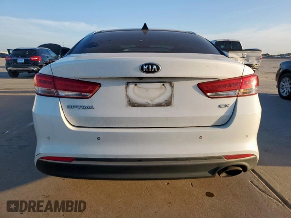 2016 Kia Optima EX with VIN 5XXGU4L30GG098066, listed as a Copart auction lot 62771145 with 102,098 mi miles and Salvage title. Bid and sale history available at DreamBid. Image 6.