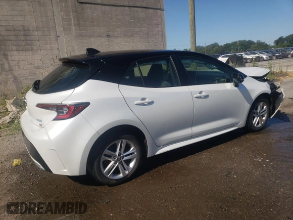2021 Toyota Corolla Hatchback SE with VIN JTND4MBE6M3133125, listed as a Copart auction lot 56370614 with 78,886 mi miles and Salvage Title. Bid and sale history available at carsss.com. Image 3.