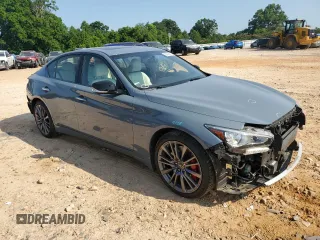 2023 Infiniti Q50 Red Sport 400 z VIN JN1FV7DR0PM590123, wystawiony jako Copart lot #62036915 z przebiegiem 42 739 mil mil oraz Szkoda całkowita • Salvage title. Historia ofert i sprzedaży dostępna na DreamBid. Obrazek 4.