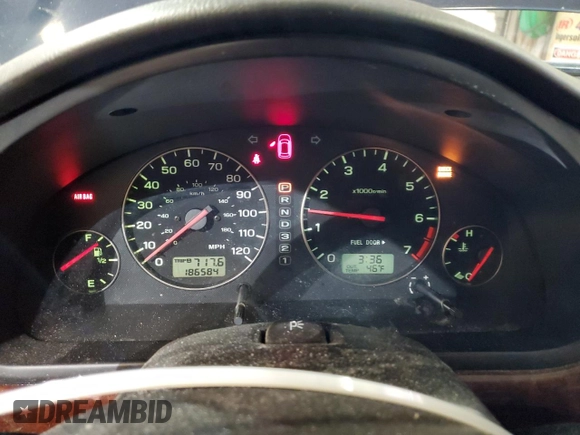 2004 Subaru Legacy Sedan (Natl) L with VIN 4S3BE625047202999, listed as a Copart auction lot 50122485 with 186,584 mi miles and Salvage Title. Bid and sale history available at carsss.com. Image 9.