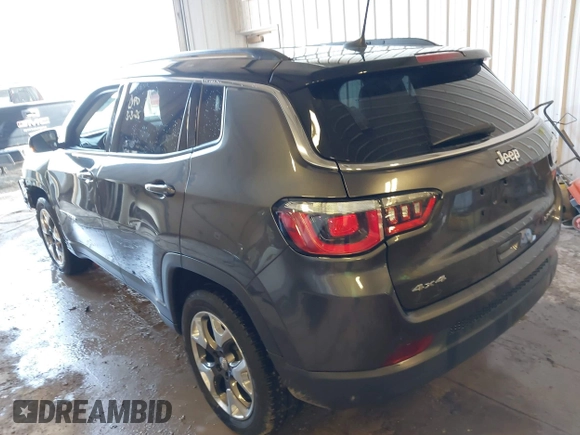 2020 Jeep Compass Limited with VIN 3C4NJDCB5LT100593, listed as a IAAI auction lot 41724046 with 35,581 mi miles and . Bid and sale history available at DreamBid. Image 3.
