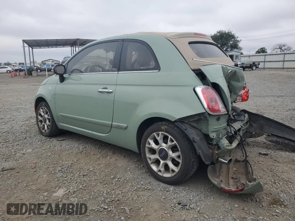 2016 FIAT 500 Lounge z VIN 3C3CFFER4GT143136, wystawiony jako Copart lot #58637325 z przebiegiem 68 761 mil mil oraz Szkoda całkowita • Salvage title. Historia ofert i sprzedaży dostępna na DreamBid. Obrazek 2.
