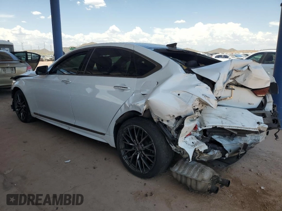 2018 Genesis G80 Sport z VIN KMHGN4JB3JU232931, wystawiony jako Copart lot #63429655 z przebiegiem 87 311 mil mil oraz Szkoda całkowita • Salvage title. Historia ofert i sprzedaży dostępna na DreamBid. Obrazek 2.