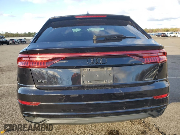 2021 Audi Q8 Premium with VIN WA1AVAF18MD028956, listed as a Copart auction lot 83454874 with 59,401 mi miles and Salvage Title. Bid and sale history available at carsss.com. Image 6.