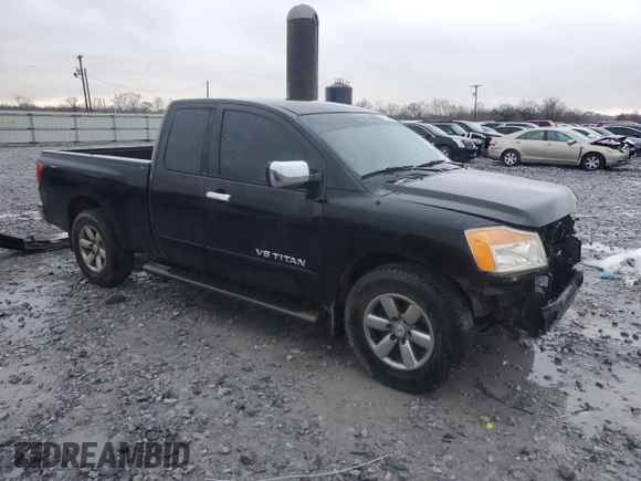 2010 Nissan Titan SE with VIN 1N6AA0CA4AN325984, listed as a Copart auction lot 48220805 with 191,926 mi miles and Salvage Title. Bid and sale history available at carsss.com. Image 4.