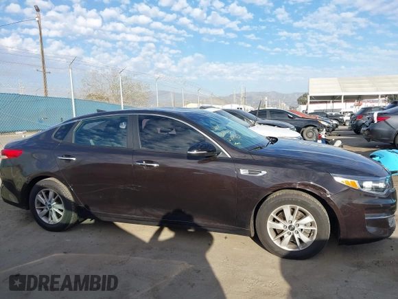 2018 Kia Optima LX with VIN KNAGT4L35J5238723, listed as a IAAI auction lot 41702109 with 66,620 mi miles. Bid and sale history available at carsss.com. Image 12.