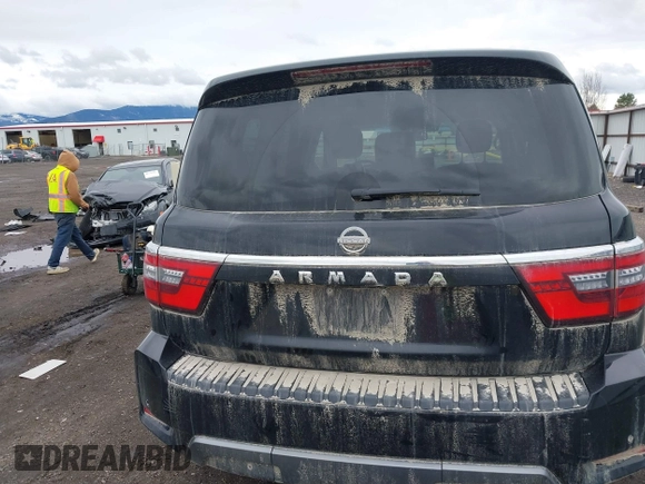 2023 Nissan Armada SV with VIN JN8AY2AD5P9692793, listed as a IAAI auction lot 41882261 with 51,790 mi miles and . Bid and sale history available at DreamBid. Image 17.