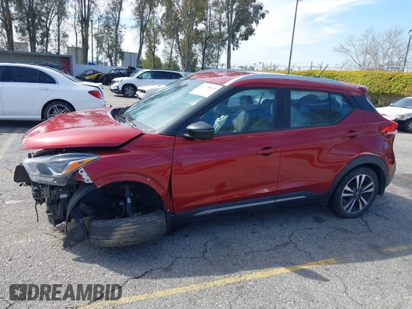 2020 Nissan Kicks SR with VIN 3N1CP5DV5LL536903, listed as a IAAI auction lot 41778615 with 90,744 mi miles. Bid and sale history available at carsss.com. Image 14.