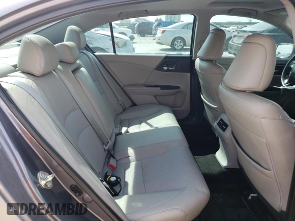 2015 Honda Accord EX-L с VIN 1HGCR2F81FA135536, выставлен на аукционе Copart как лот 55122795 с пробегом Не указан миль и Списание • Salvage title. История ставок и продаж доступна на DreamBid. Изображение 10.