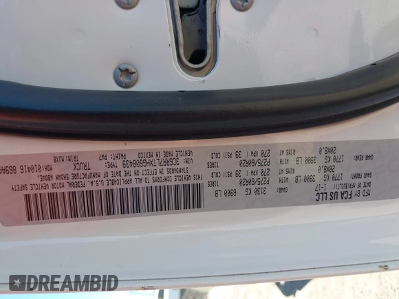 2017 Ram 1500 Big Horn z VIN 3C6RR7LTXHG608439, wystawiony jako IAAI lot #42239600 z przebiegiem 92 038 mil mil oraz . Historia ofert i sprzedaży dostępna na DreamBid. Obrazek 9.