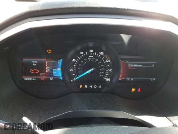 2020 Ford Edge Titanium with VIN 2FMPK3K91LBA72040, listed as a Copart auction lot 53977085 with 83,290 mi miles and Salvage title. Bid and sale history available at DreamBid. Image 9.