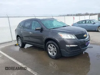 2017 Chevrolet Traverse LS with VIN 1GNKRFKD6HJ192586, listed as a IAAI auction lot 41694303 with 133,328 mi miles. Bid and sale history available at carsss.com. Image 1.