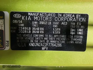2015 Kia Soul with VIN KNDJN2A22F7764286, listed as a Copart auction lot 50786205 with 33,921 mi miles and Salvage Title. Bid and sale history available at carsss.com. Image 13.