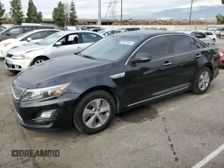 2015 Kia Optima Hybrid with VIN KNAGM4AD4F5085879, listed as a Copart auction lot 82037454 with 99,730 mi miles and Salvage Title. Bid and sale history available at carsss.com. Image 1.