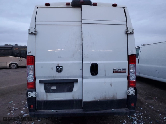 2021 Ram ProMaster Cargo Van with VIN 3C6MRVJG0ME533017, listed as a Copart auction lot 84469094 with 0 mi miles and Salvage Title. Bid and sale history available at carsss.com. Image 6.