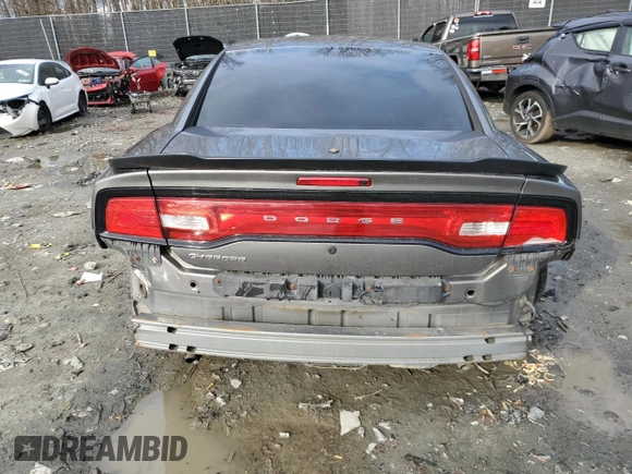 2012 Dodge Charger Police with VIN 2C3CDXAG2CH305414, listed as a Copart auction lot 87179554 with 196,172 mi miles and Salvage Title. Bid and sale history available at carsss.com. Image 6.
