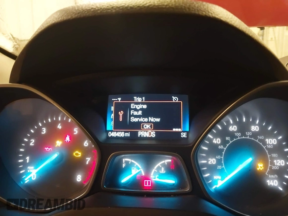2019 Ford Escape SE with VIN 1FMCU9GD1KUA17041, listed as a IAAI auction lot 41340123 with 48,456 mi miles. Bid and sale history available at carsss.com. Image 7.