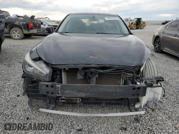 2015 Infiniti Q50 Premium with VIN JN1BV7AP7FM356321, listed as a Copart auction lot 50484505 with 141,310 mi miles and Salvage Title. Bid and sale history available at carsss.com. Image 5.