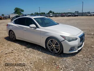 2014 Infiniti Q50 Sport with VIN JN1BV7AR6EM695314, listed as a Copart auction lot 59953085 with 161,085 mi miles and Clean title. Bid and sale history available at DreamBid. Image 4.