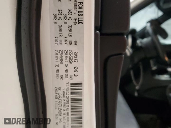 2015 Jeep Grand Cherokee Laredo with VIN 1C4RJFAG5FC150180, listed as a Copart auction lot 87975815 with 130,952 mi miles and Salvage Title. Bid and sale history available at carsss.com. Image 14.