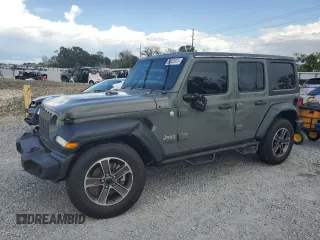 2019 Jeep Wrangler Unlimited Sport S with VIN 1C4HJXDG3KW583521, listed as a Copart auction lot 62835915 with 115,292 mi miles and Salvage title. Bid and sale history available at DreamBid. Image 1.